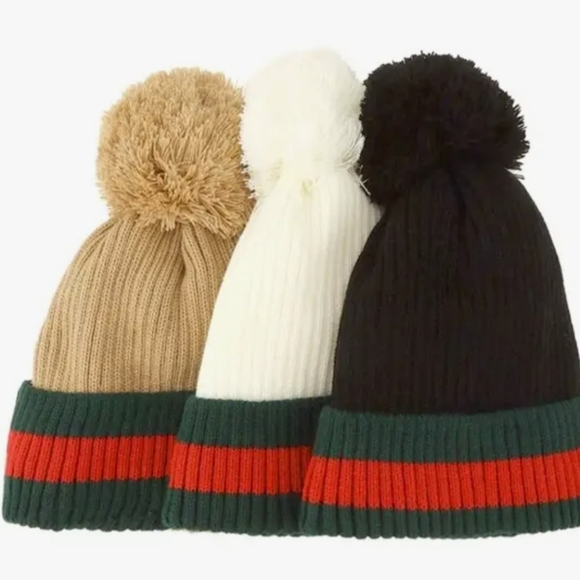 #844 NEW! BOHO CHIC FABULOUS FASHION POM POM BEANIE - Picture 4 of 4